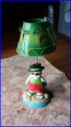 New Holiday Christmas beach snowman tea candle holder light lamp room decor home