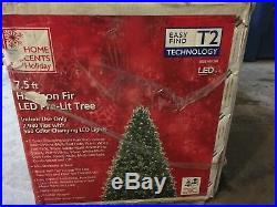 New Home Accents Holiday 7.5' Pre-Lit Harrison Fir Christmas Tree