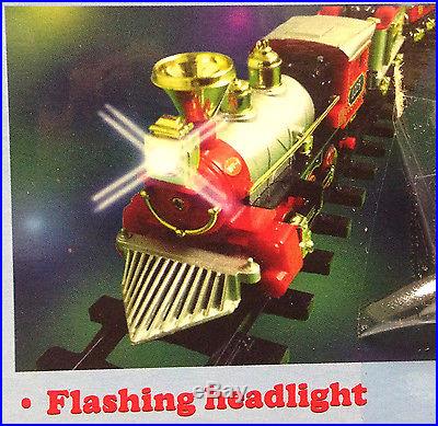 New Light Sounds~ANIMATED CHRISTMAS TRAIN SET~Holiday Decoration Mounts in Tree
