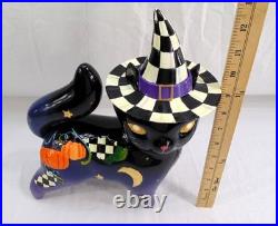 New MacKenzie Childs Fortune Teller Black Cat Halloween Courtly Check 13 withBox New MacKenzie Childs Fortune Teller Black Cat Halloween Courtly Check 13 withBox