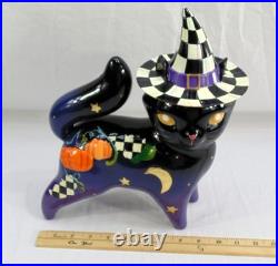 New MacKenzie Childs Fortune Teller Black Cat Halloween Courtly Check 13 withBox New MacKenzie Childs Fortune Teller Black Cat Halloween Courtly Check 13 withBox