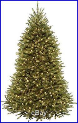 New National Tree Co. 10′ Dunhill Fir Pre-Lit Christmas Tree Clear Lights