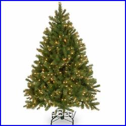 New National Tree Co. 4.5′ Downswept Douglas Fir Pre Lit Christmas Tree