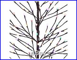 New! Philips 7ft Prelit Slim Artificial Christmas Twig Tree Bicolor LED Lights