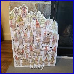 New Pottery Barn Lit Gnome Village Advent Calendar Christmas New in Box