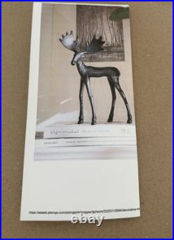 New Pottery Barn Sculpted Moose Object Medium