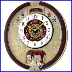 New Seiko Melodies in Motion 2014 Animated Musical Christmas Carol Wall Clock