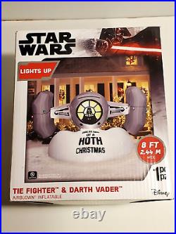 New TIE Fighter Darth Vader Star Wars Airblown Inflatable Yard Scene Holiday