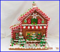 New Trimsetter Gingerbread House Light Up LED Christmas Tree Store 15T x 12.5L New Trimsetter Gingerbread House Light Up LED Christmas Tree Store 15T x 12.5L