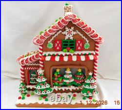 New Trimsetter Gingerbread House Light Up LED Christmas Tree Store 15T x 12.5L New Trimsetter Gingerbread House Light Up LED Christmas Tree Store 15T x 12.5L