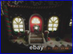 New Trimsetter Light Up Gingerbread Waffle House Ice Cream Cone Tower 12 Tall