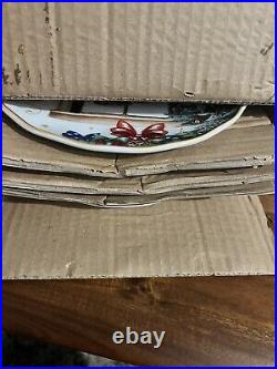 New Williams Sonoma Twas The Night Before Christmas Salad Plates S4, Mixed New Williams Sonoma Twas The Night Before Christmas Salad Plates S4, Mixed