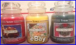 New Yankee Candle BB Collectable set of 3 / 22oz Christmas candles