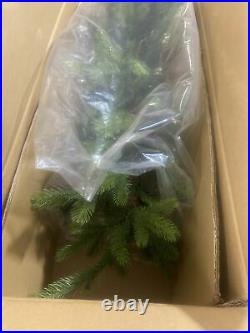 New in Box Balsam Hill 4' Alpine Tree in Basket Prelit with 75 Warm White LEDs