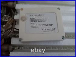 New kurt Adler Snowfall SDF166MM 8 Pc Umbrella Icicle Light Set Battery Op