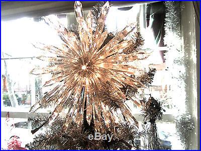 New nativity CHRISTMAS GIANT PRELIT CRYSTAL TREE TOPPER STAR STUNNING