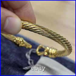 NewithDavld/Yurmann18K/Gold/Diamond/Cable Hook Bracelet