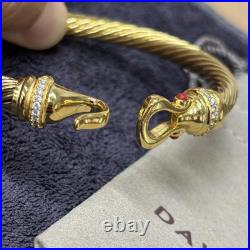 NewithDavld/Yurmann18K/Gold/Diamond/Cable Hook Bracelet