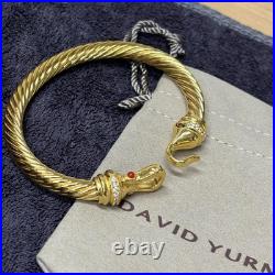 NewithDavld/Yurmann18K/Gold/Diamond/Cable Hook Bracelet