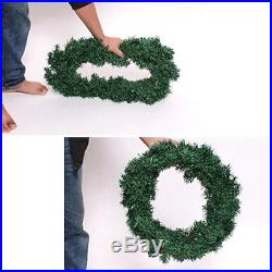 Newly Christmas Wreath 40/50cm Door Wall Ornament Garland Decoration Bowknot