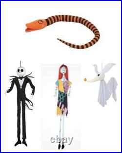 Nightmare Before Christmas 3ft Jack Sally Snake Zero Outdoor Hanging Decor SET 4 Nightmare Before Christmas 3ft Jack Sally Snake Zero Outdoor Hanging Decor SET 4