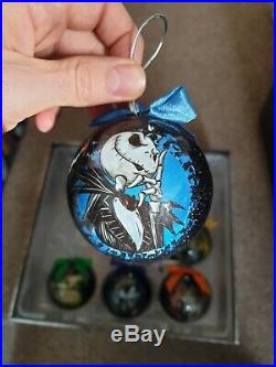 Nightmare Before Christmas Decorations Bauble Set With Tree Topper In Box