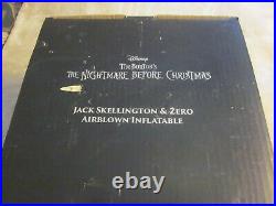 Nightmare Before Christmas Halloween Town Jack Skellington & Zero inflatable