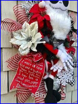 Nightmare Before Christmas Jack Skellington Wreath XXL Christmas Wreath