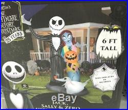 Nightmare before Christmas Airblown Inflatable Halloween Yard Decor Gemmy 6ft