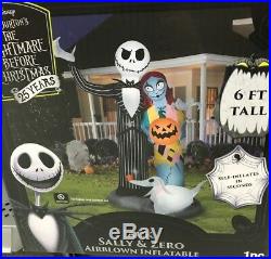Nightmare before Christmas Airblown Inflatable Halloween Yard Decor Gemmy 6ft