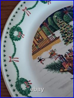 Nikko Americana Christmas Dinnerware Design By Charles Wysocki 31 Piece Grouping