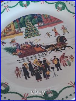 Nikko Americana Christmas Dinnerware Design By Charles Wysocki 31 Piece Grouping