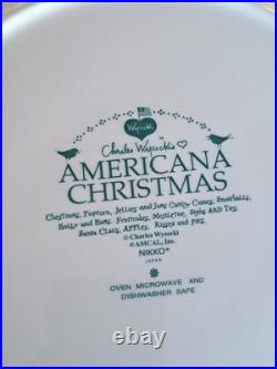 Nikko Americana Christmas Dinnerware Design By Charles Wysocki 31 Piece Grouping