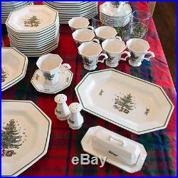 Nikko Christmastime Holiday Dishes, Service for 12, Christmas dishes accessories
