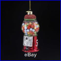 Noble Gems Gumball Machine Glass Christmas Ornament Tree Decoration NB0549 New