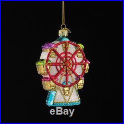 Noble Gems Skywheel Ferris Wheel Glass Christmas Ornament Decoration NB0920 New