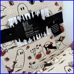 Noir Night Halloween Throw Pillow Set Ghost Pumpkin Decor Oversized 50x70