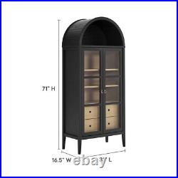 Nolan Tall Arched Storage Display Cabinet