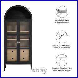 Nolan Tall Arched Storage Display Cabinet