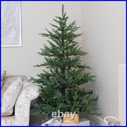 Noma 6ft-7ft Artificial Nordmann Fir PE Unlit Real Feel Green Christmas Tree