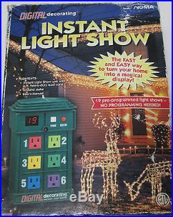 Noma Digital Decorating Instant Christmas Holiday Light Show NEW in Box