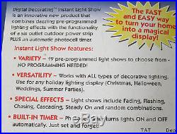 Noma Digital Decorating Instant Christmas Holiday Light Show NEW in Box