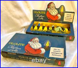 Noma Glolite Christmas Lights 2 8 Strand Christmas Lights Original Box 1950s