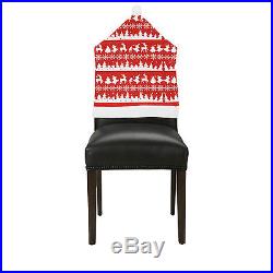 Nordic Reindeer Pattern Christmas Xmas Chair Covers Table Decoration