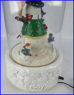 North Pole Let It Snow Musical Christmas December Snowing Snowman Globe Dome