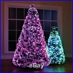 Northern Lights Christmas Tree 4.5 LED Lighted Fiber Optic 23 Pattern
