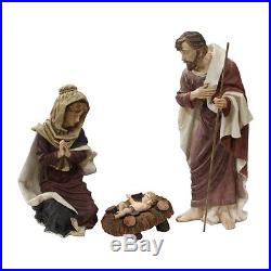 Northlight 12775870 3-Piece Outdoor Holy Family Nativity Statue Set