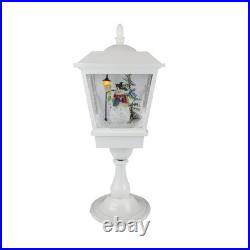 Northlight 25.25 Musical Snowman Snowing White Table Top Christmas Street Lamp Northlight 25.25 Musical Snowman Snowing White Table Top Christmas Street Lamp