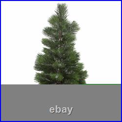 Northlight 3′ Snowy Pine Artificial Christmas Tree in Wooden Pot Unlit