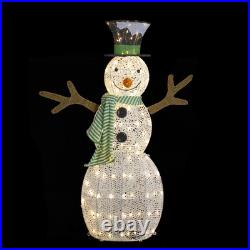 Northlight 43 LED Snowman Top Hat Green Scarf Outdoor Christmas Decoration